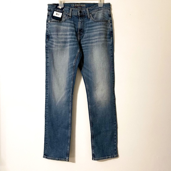 US Polo ASSN Slim Straight Active / Stretch Jeans Mens Size W32/L32 - Picture 10 of 10